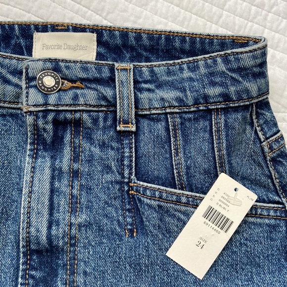 Anthropologie Favorite Daughter The JORDIE Denim Mini Skirt 24 XS NEW With Tag - Picture 4 of 17